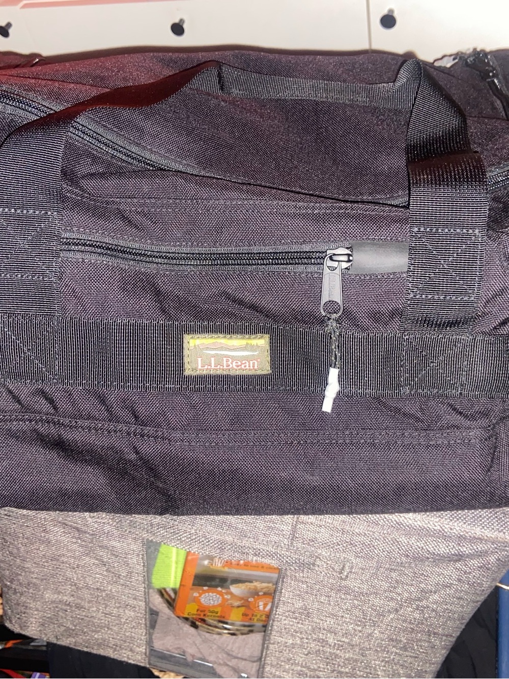 L.L. Bean Black and Gray Men’s Duffel Bag 24” x 12”
